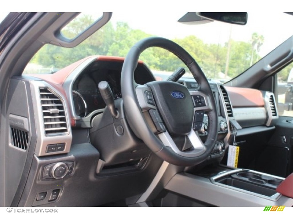 2019 F250 Super Duty Platinum Crew Cab 4x4 - Magma Red / Dark Marsala photo #13