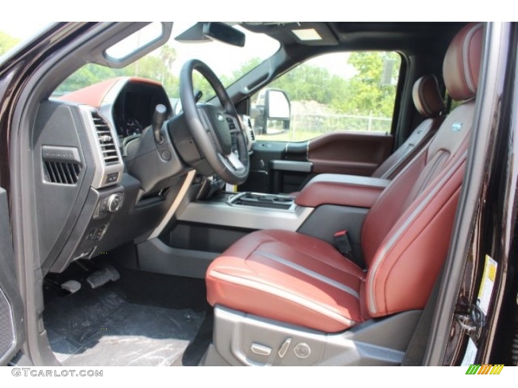 Dark Marsala Interior 2019 Ford F250 Super Duty Platinum Crew Cab 4x4 Photo #128999832