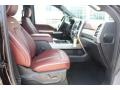 Dark Marsala 2019 Ford F250 Super Duty Platinum Crew Cab 4x4 Interior Color