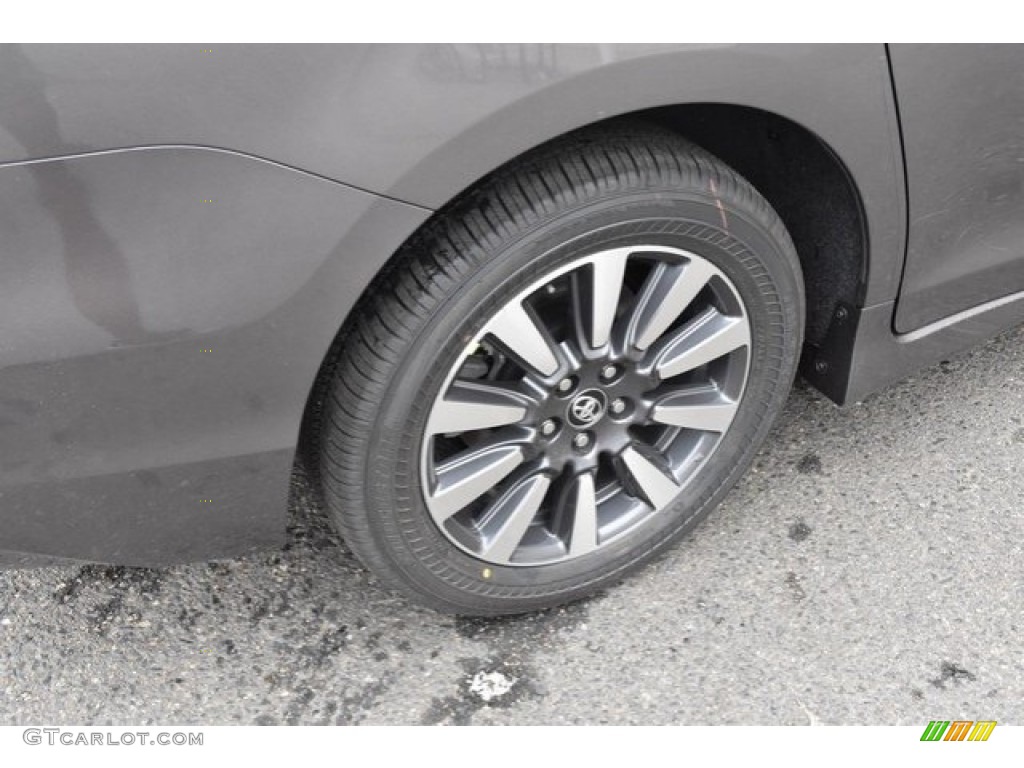 2019 Sienna XLE AWD - Predawn Gray Mica / Ash photo #36