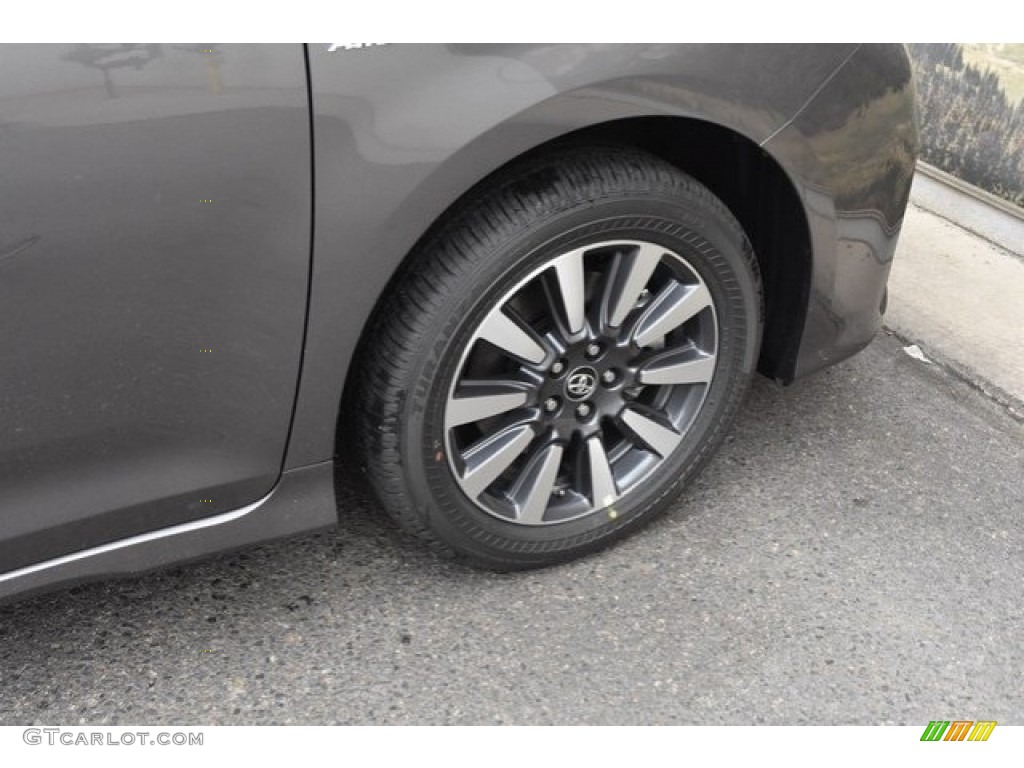 2019 Sienna XLE AWD - Predawn Gray Mica / Ash photo #37