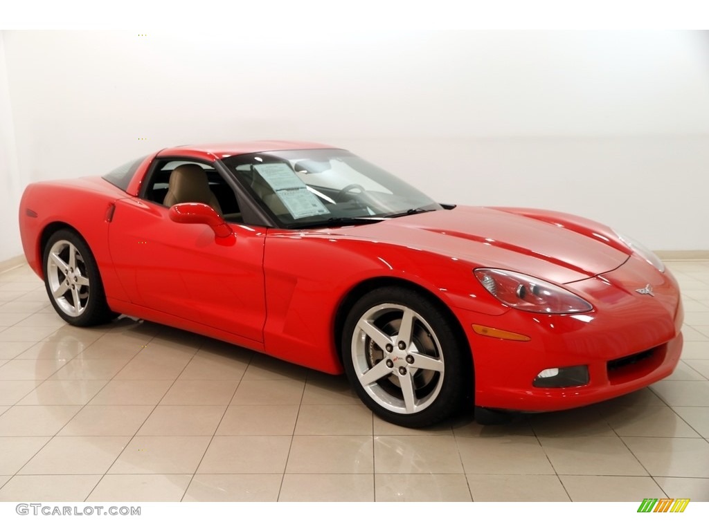 2005 Corvette Coupe - Victory Red / Cashmere photo #1