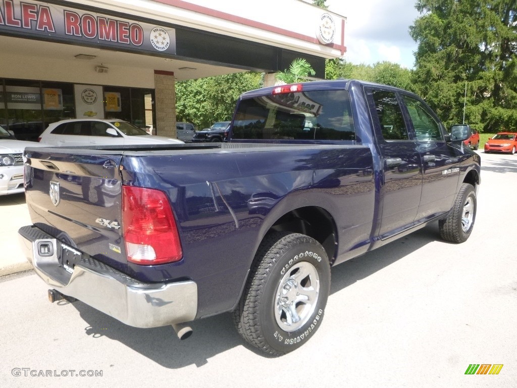 2012 Ram 1500 ST Quad Cab 4x4 - True Blue Pearl / Dark Slate Gray/Medium Graystone photo #2