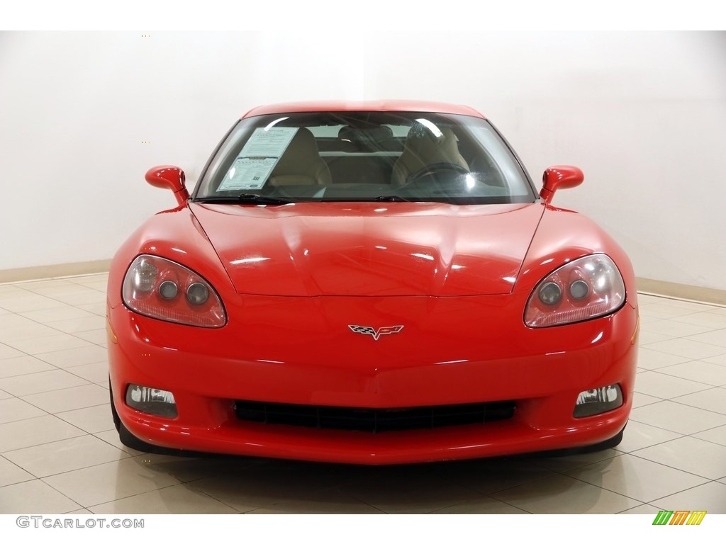 2005 Corvette Coupe - Victory Red / Cashmere photo #2