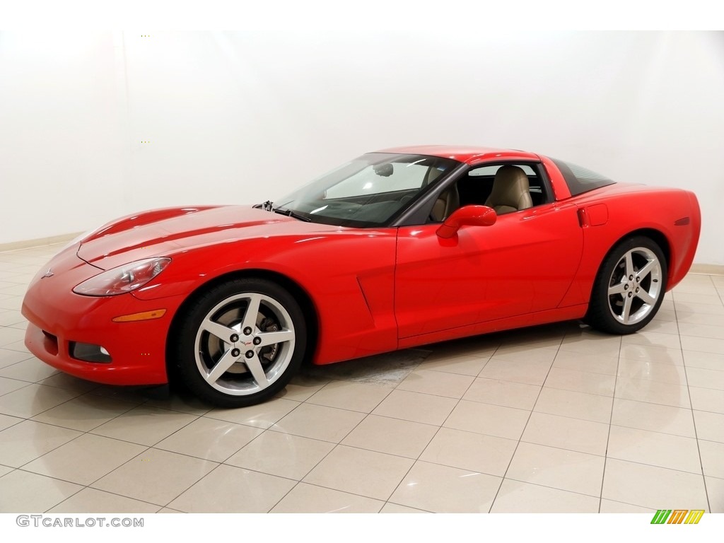 2005 Corvette Coupe - Victory Red / Cashmere photo #3