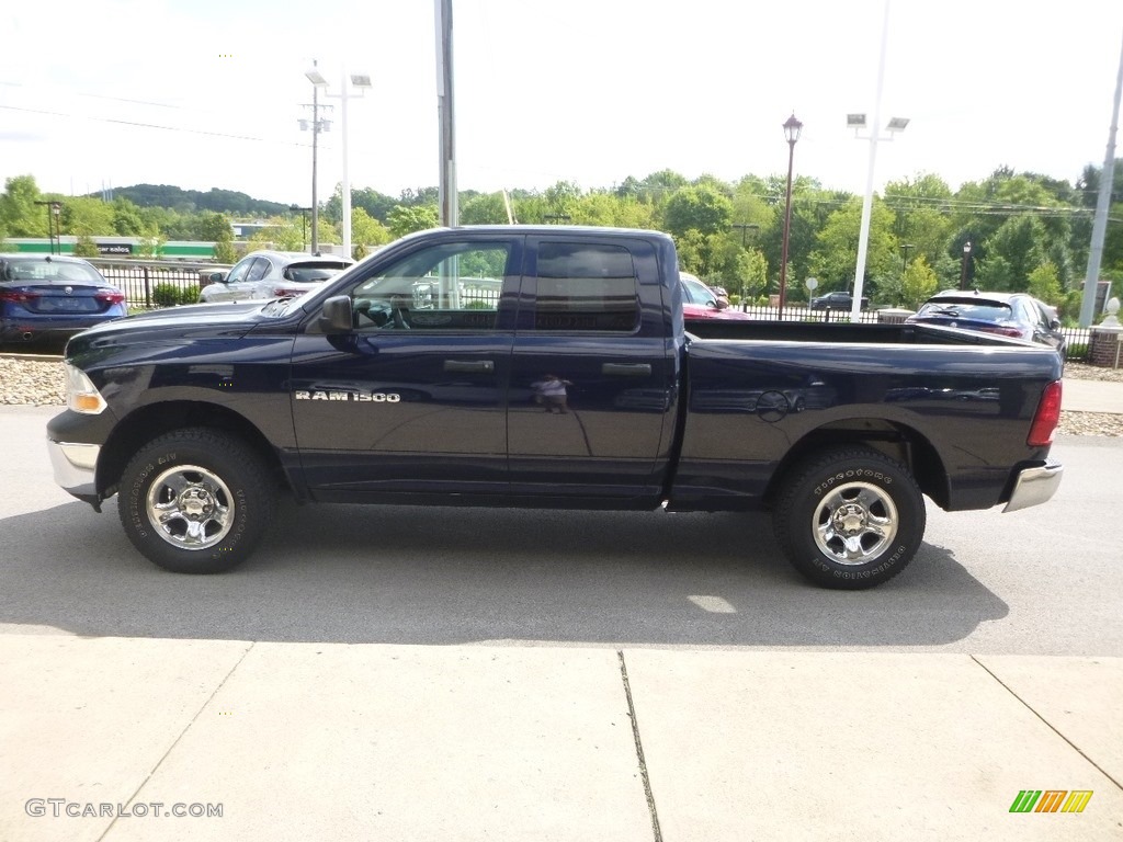 2012 Ram 1500 ST Quad Cab 4x4 - True Blue Pearl / Dark Slate Gray/Medium Graystone photo #6