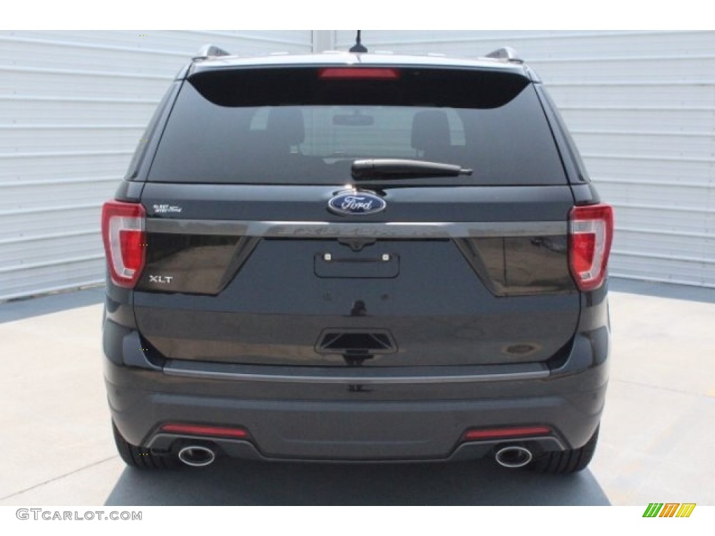 2018 Explorer XLT - Shadow Black / Ebony Black photo #8