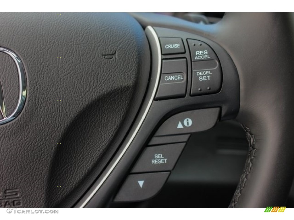 2018 Acura ILX Special Edition Ebony Steering Wheel Photo #129010659