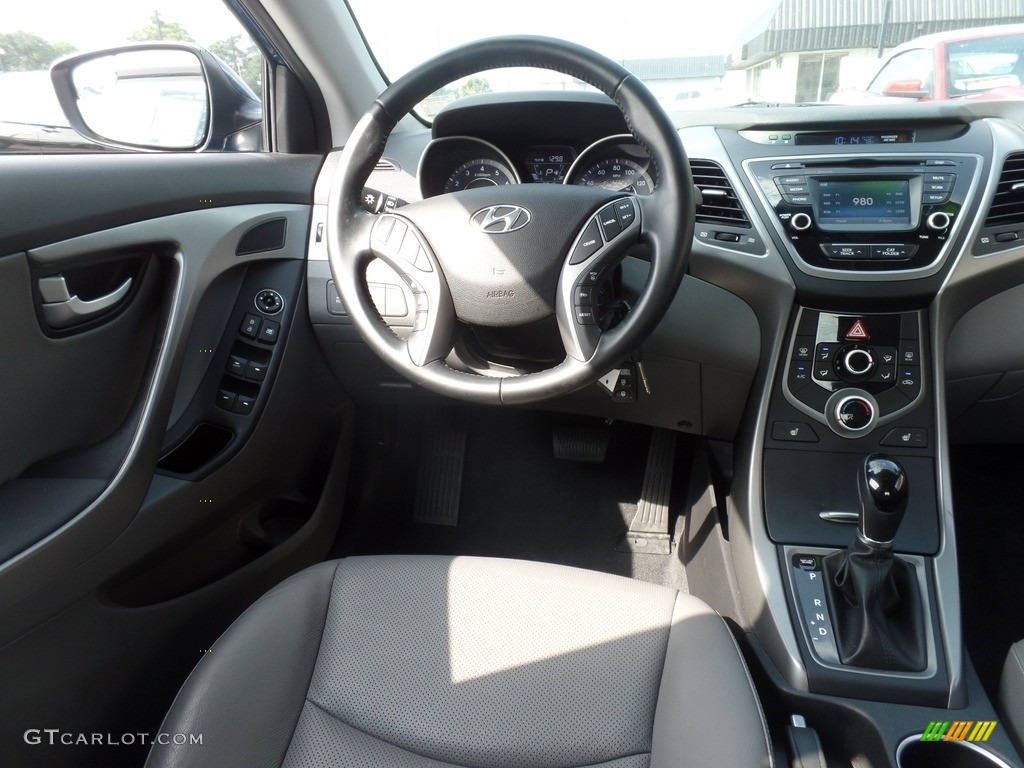 2015 Elantra Limited Sedan - Lakeside Blue / Gray photo #15