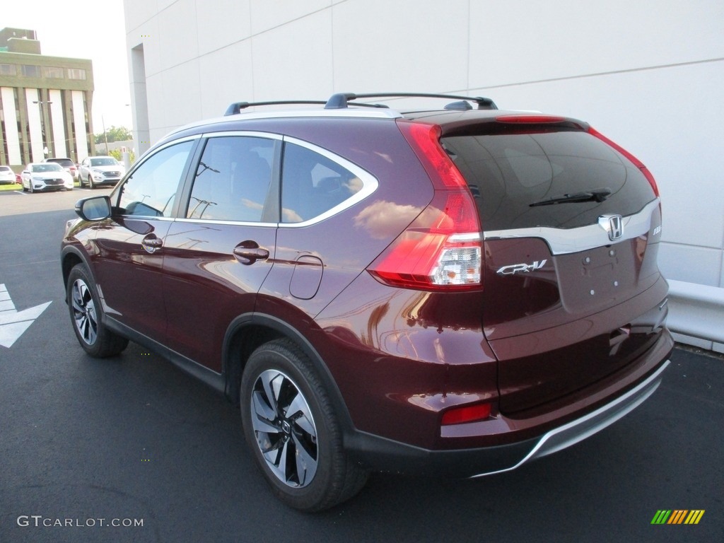 2015 CR-V LX AWD - Basque Red Pearl II / Gray photo #3