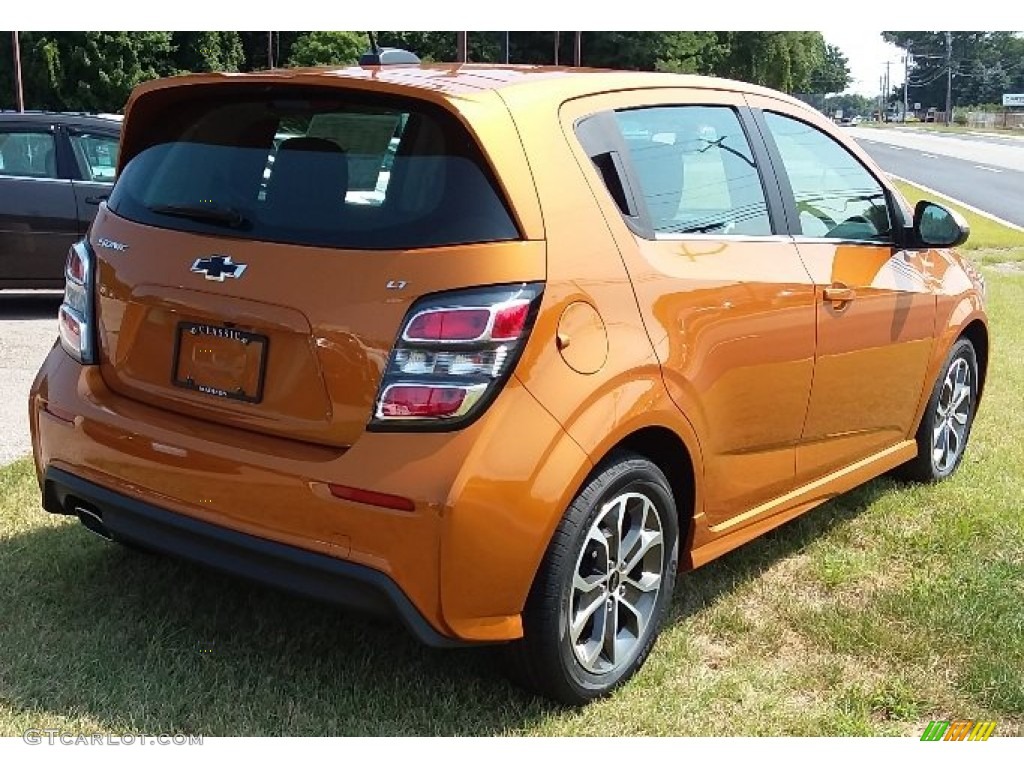 2018 Sonic LT Hatchback - Orange Burst Metallic / Jet Black photo #1