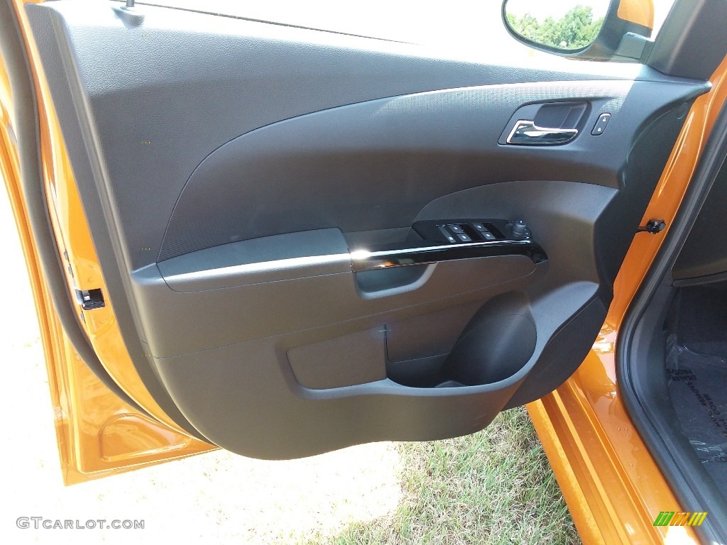 2018 Sonic LT Hatchback - Orange Burst Metallic / Jet Black photo #2