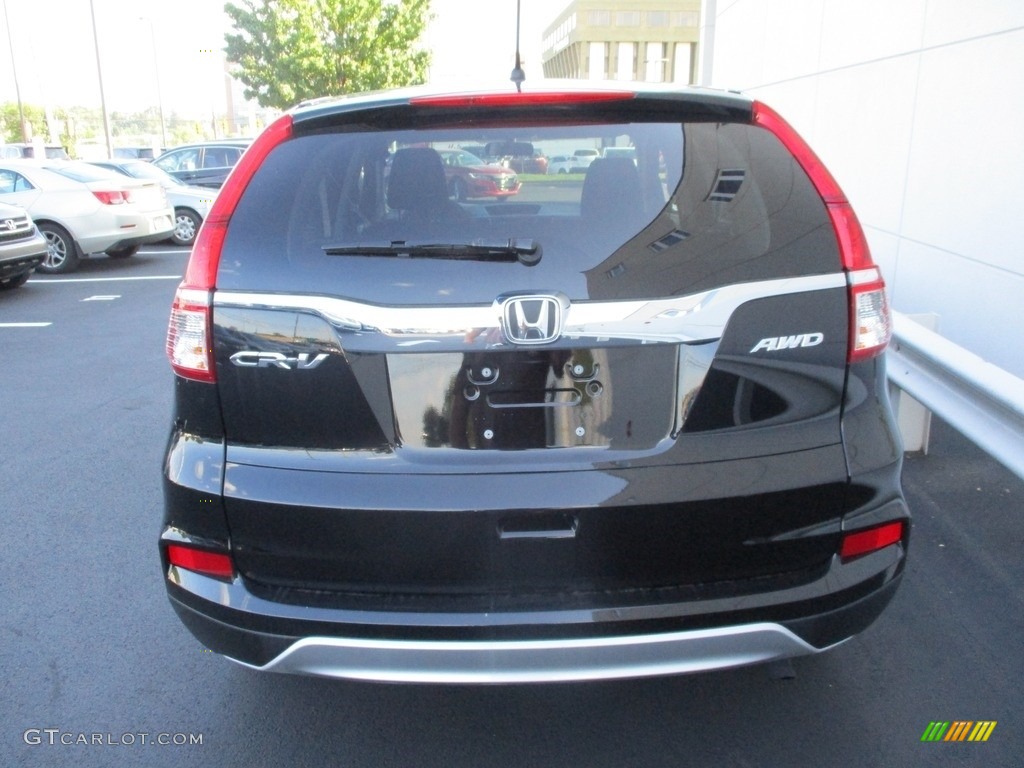 2016 CR-V EX AWD - Crystal Black Pearl / Black photo #4