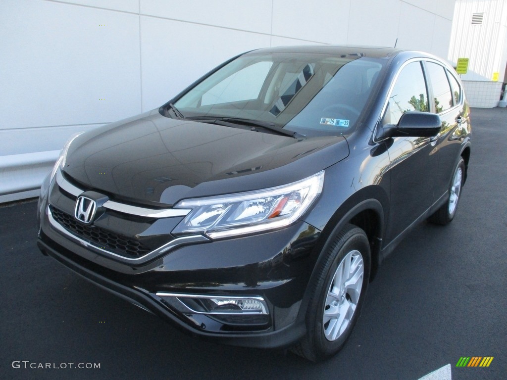 2016 CR-V EX AWD - Crystal Black Pearl / Black photo #9