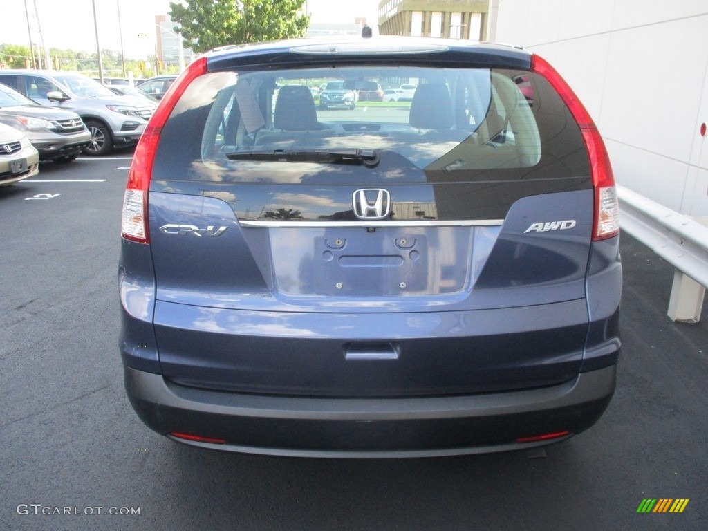 2014 CR-V LX AWD - Twilight Blue Metallic / Gray photo #4