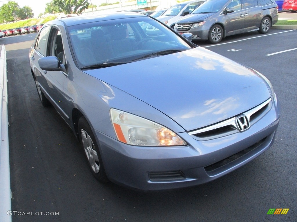 2007 Accord LX Sedan - Cool Blue Metallic / Gray photo #6