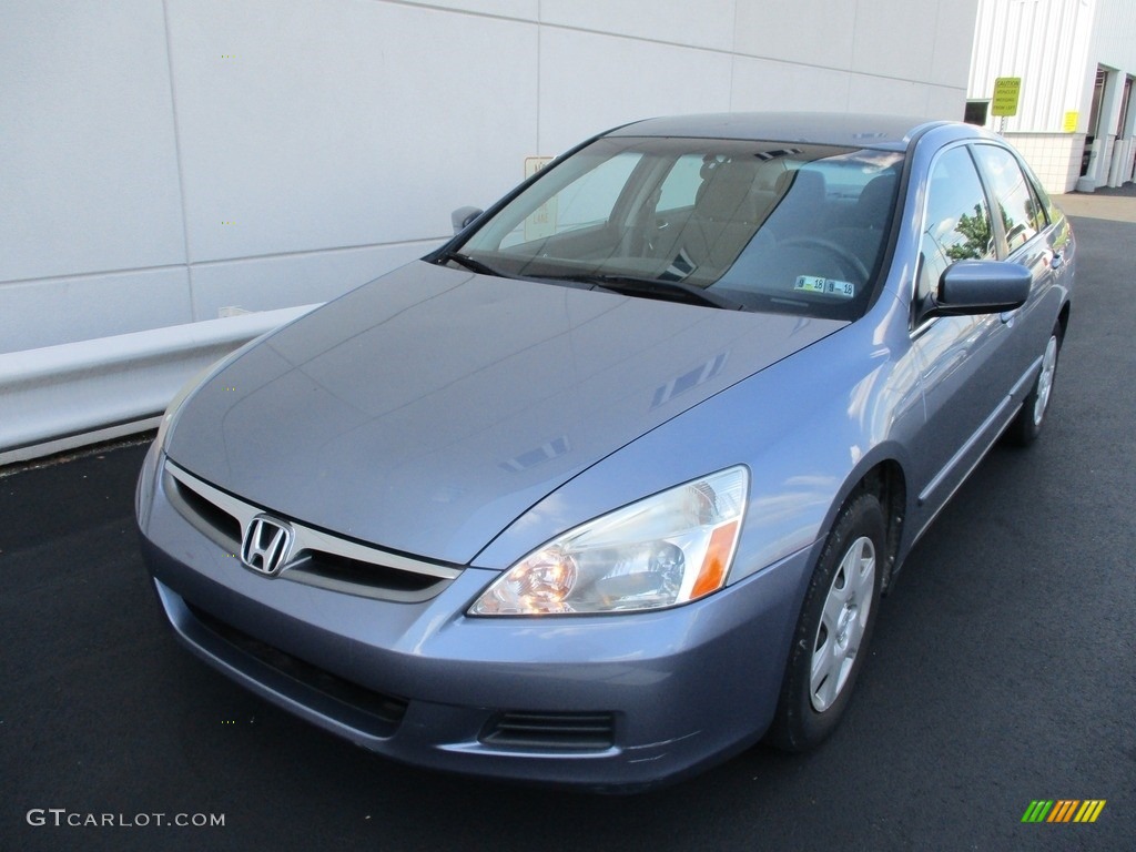 2007 Accord LX Sedan - Cool Blue Metallic / Gray photo #8