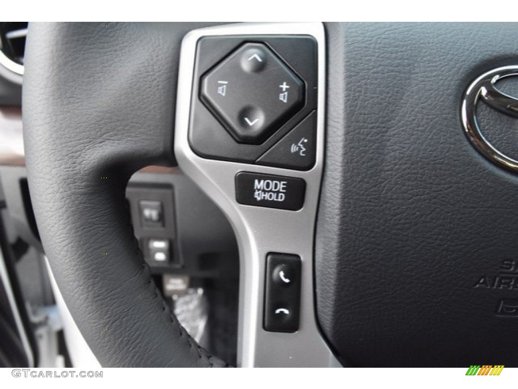 2019 Toyota Tundra Limited CrewMax 4x4 Black Steering Wheel Photo #129020577