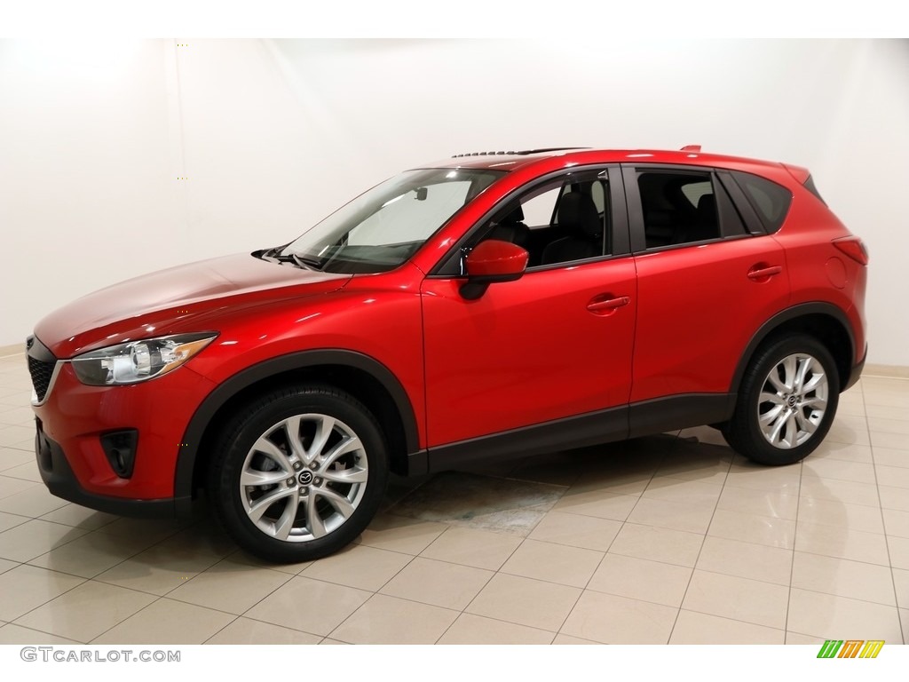 2014 CX-5 Grand Touring AWD - Soul Red Metallic / Black photo #3