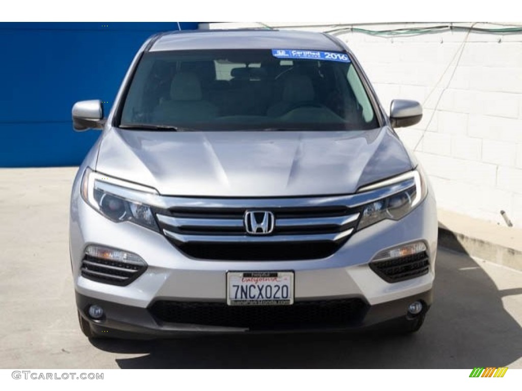 2016 Pilot EX - Lunar Silver Metallic / Gray photo #7