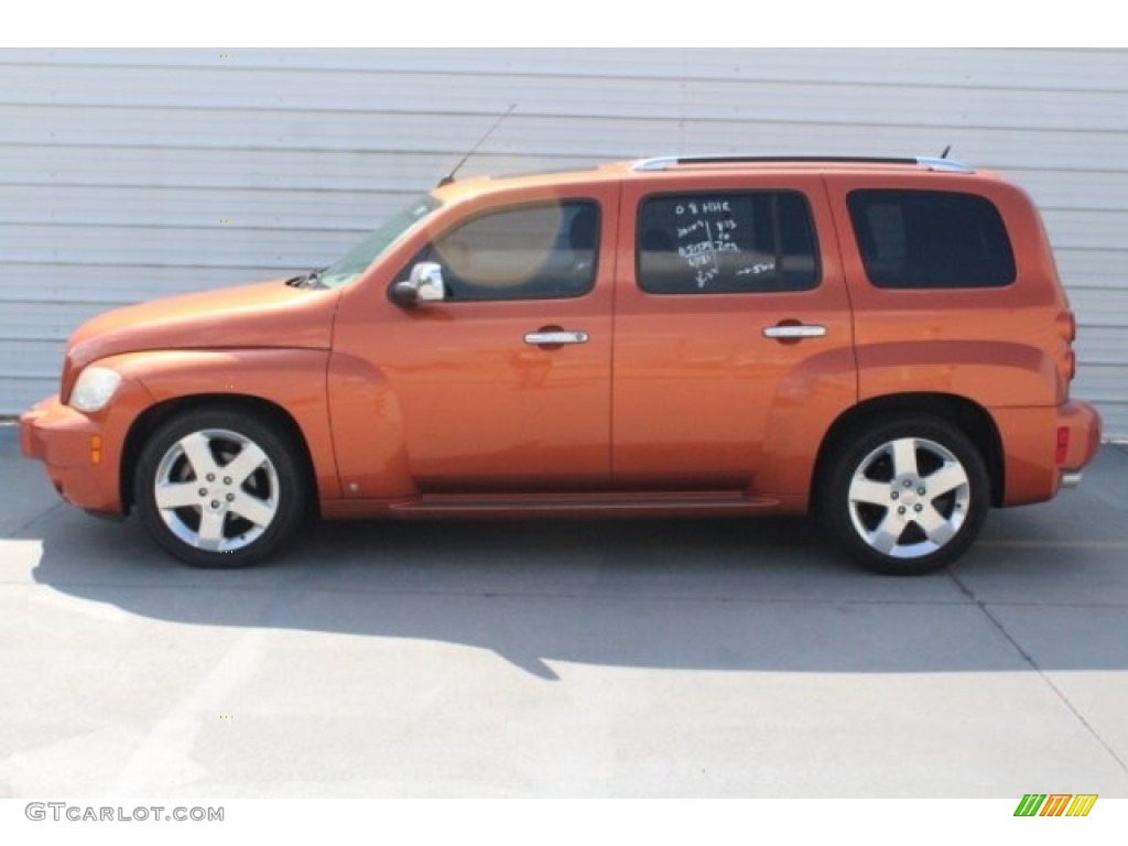 2008 HHR LT - Sunburst Orange II Metallic / Ebony Black photo #7