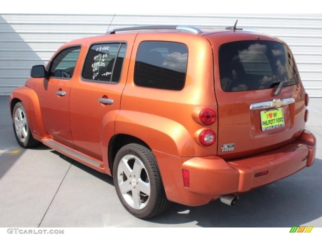 2008 HHR LT - Sunburst Orange II Metallic / Ebony Black photo #8