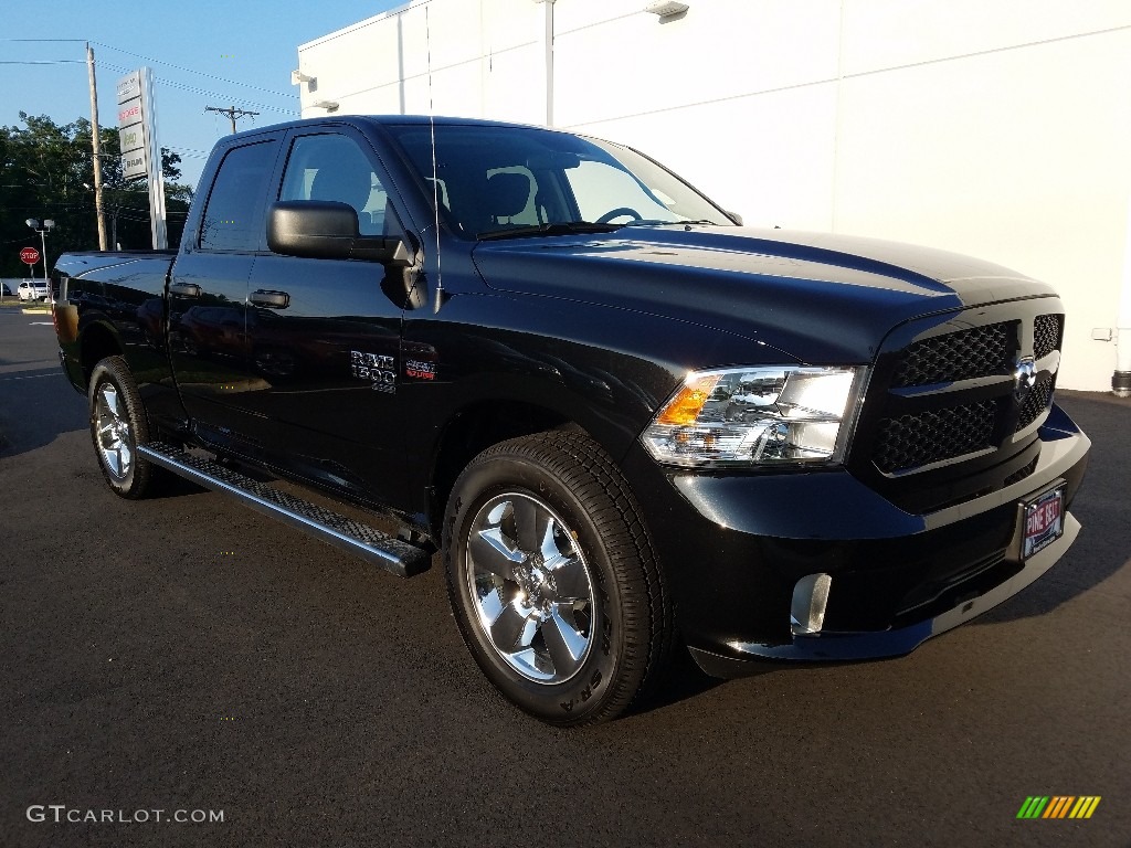 2019 1500 Classic Express Quad Cab 4x4 - Brilliant Black Crystal Pearl / Black photo #1