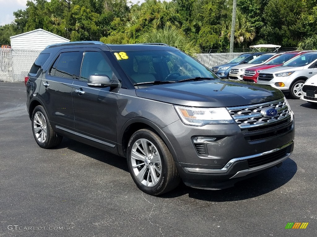 2018 Explorer Limited - Magnetic Metallic / Medium Stone photo #7
