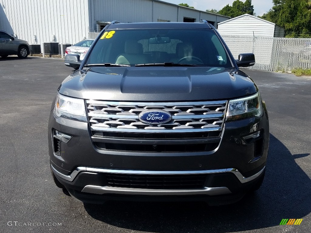 2018 Explorer Limited - Magnetic Metallic / Medium Stone photo #8