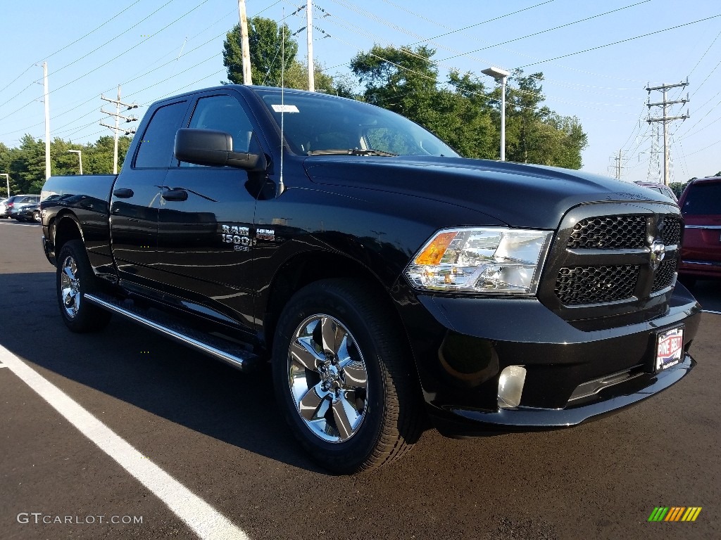2019 1500 Classic Express Quad Cab 4x4 - Brilliant Black Crystal Pearl / Black photo #1