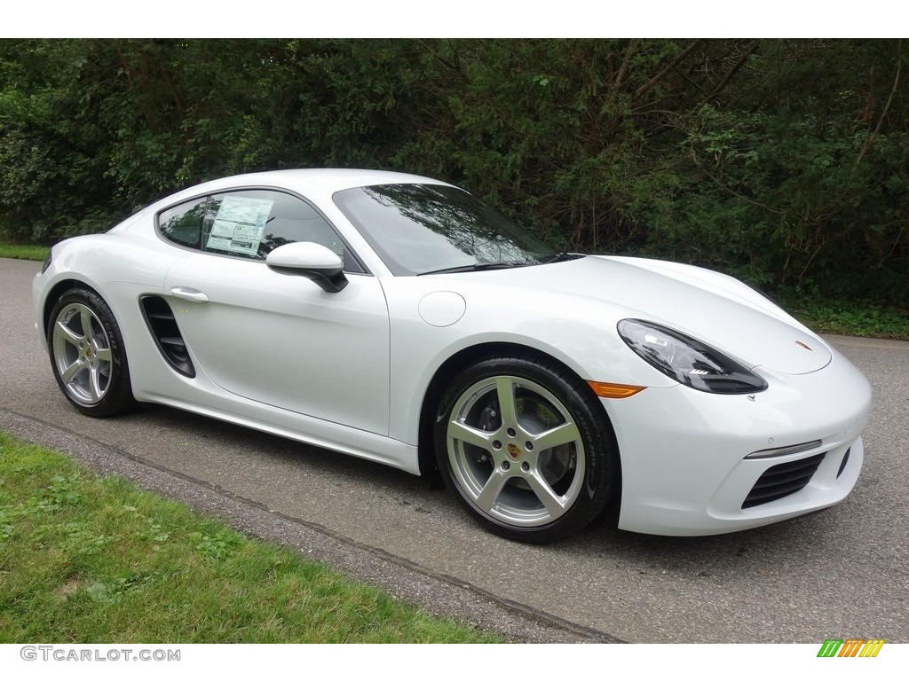 White 2018 Porsche 718 Cayman Standard 718 Cayman Model Exterior Photo #129028230