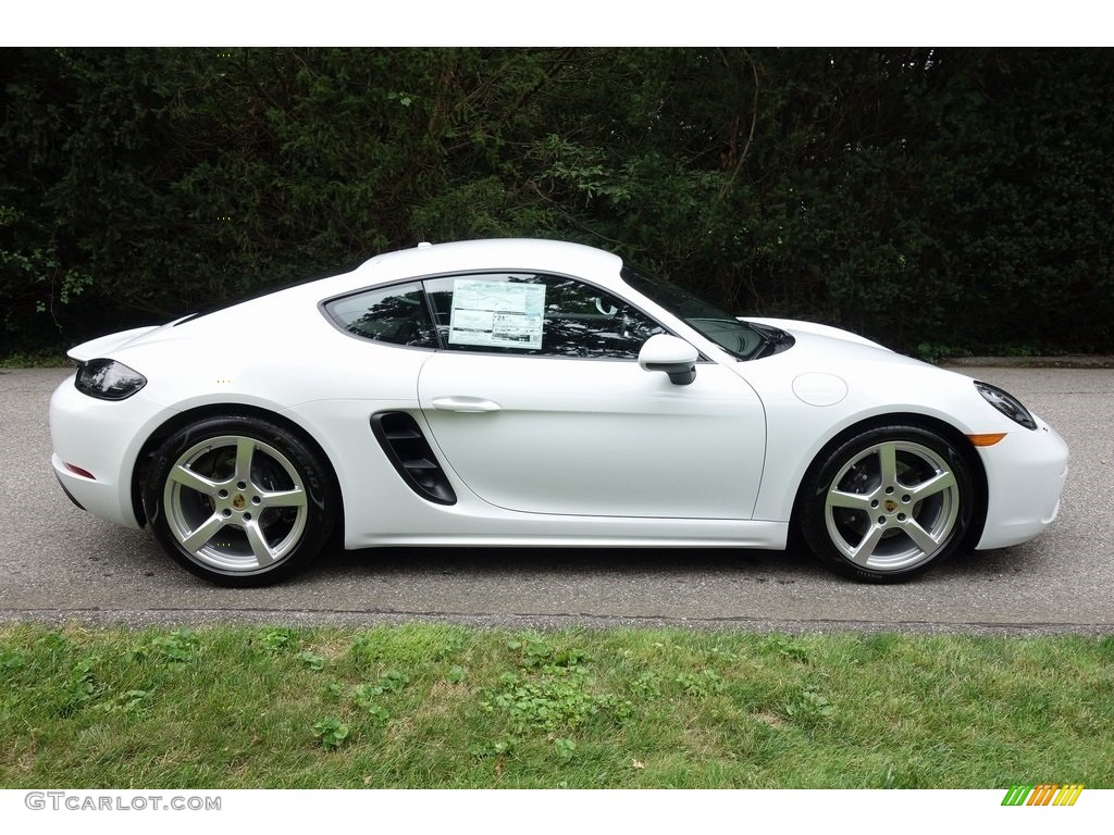 White 2018 Porsche 718 Cayman Standard 718 Cayman Model Exterior Photo #129028288
