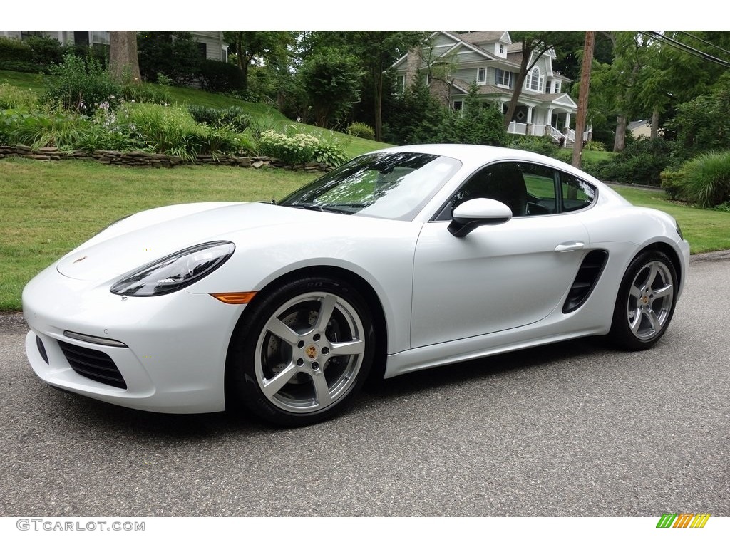 2018 718 Cayman  - White / Agate Grey photo #8