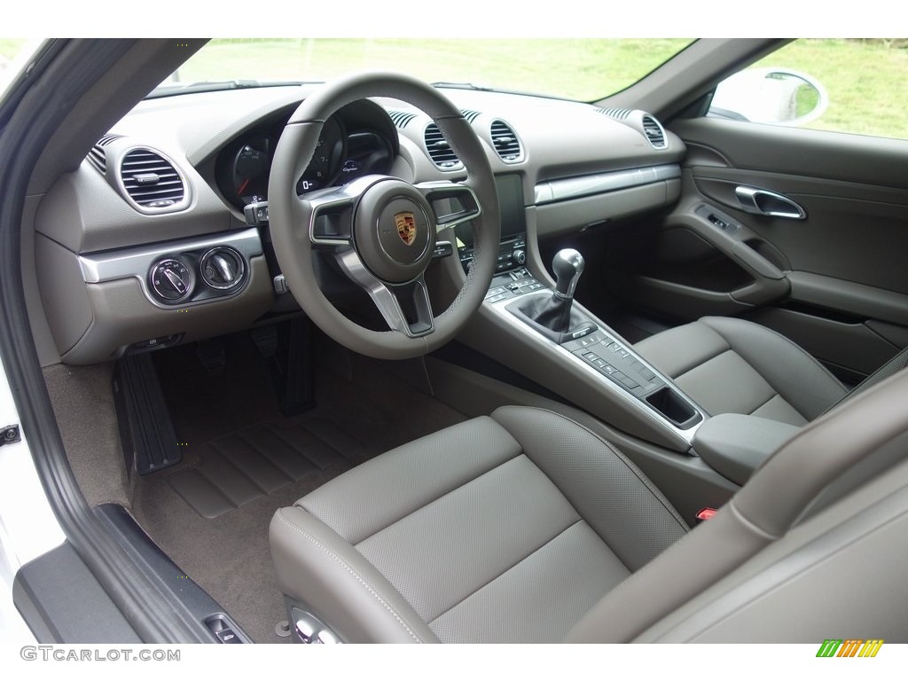 Agate Grey Interior 2018 Porsche 718 Cayman Standard 718 Cayman Model Photo #129028524