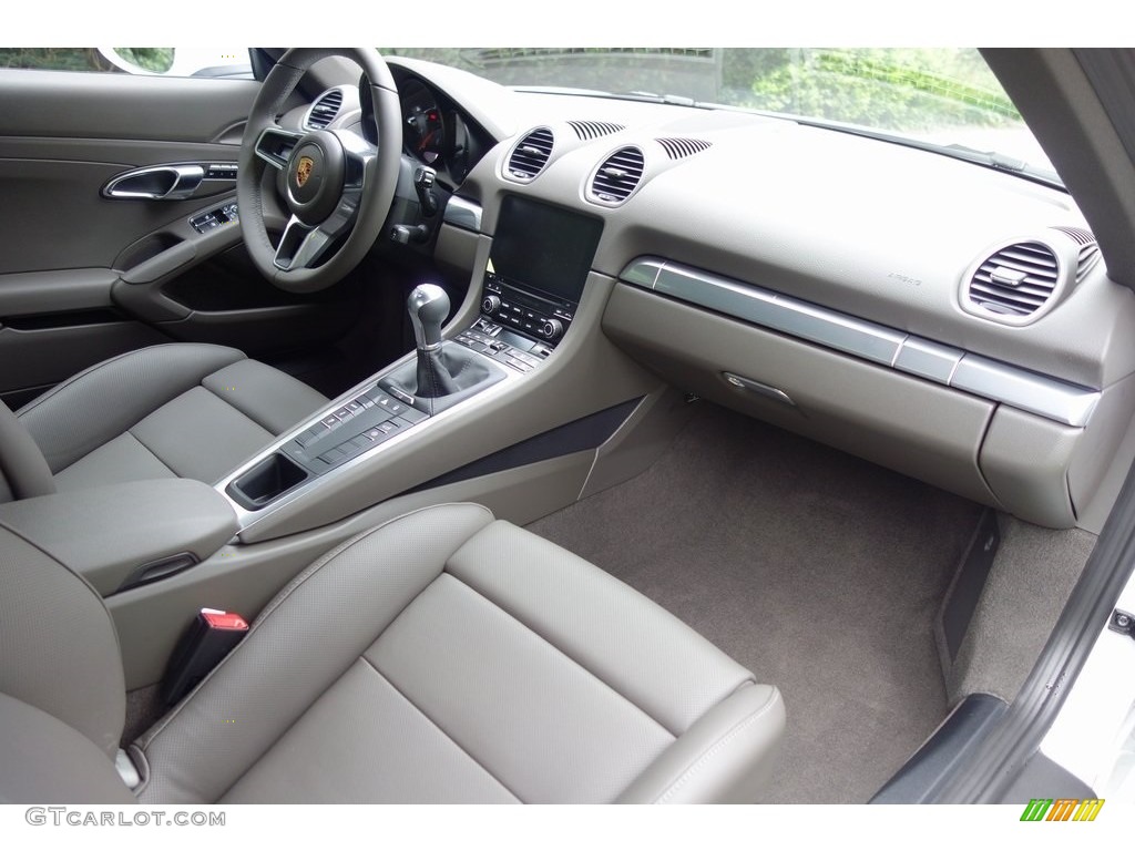 2018 Porsche 718 Cayman Standard 718 Cayman Model Agate Grey Dashboard Photo #129028596
