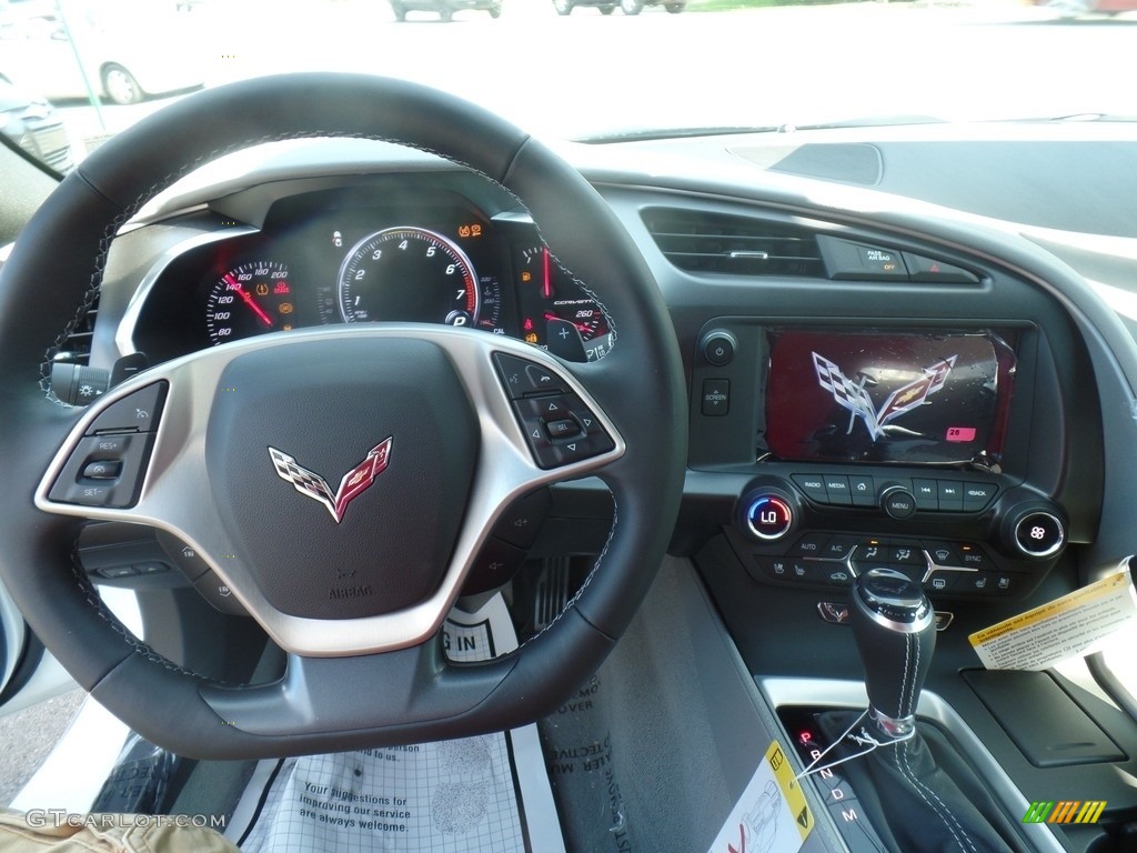 2019 Chevrolet Corvette Stingray Coupe Gray Dashboard Photo #129030519