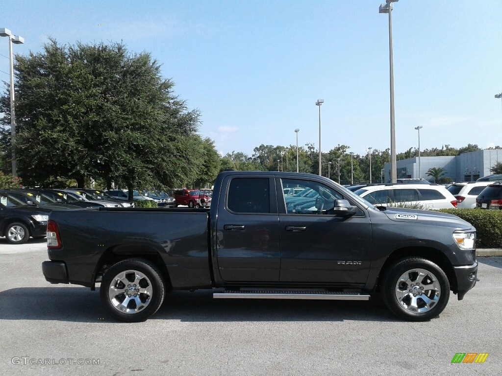 2019 1500 Big Horn Quad Cab 4x4 - Granite Crystal Metallic / Black/Diesel Gray photo #6