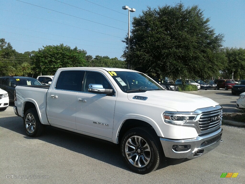 Ivory Tri–Coat 2019 Ram 1500 Long Horn Crew Cab 4x4 Exterior Photo #129033036