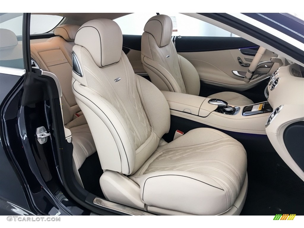 designo Porcelain/Deep Sea Blue Interior 2018 Mercedes-Benz S AMG S63 Coupe Photo #129033519