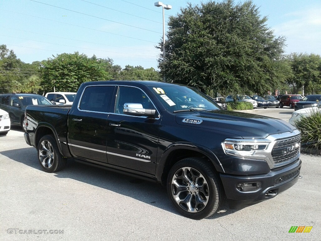 2019 1500 Limited Crew Cab - Maximum Steel Metallic / Black photo #7