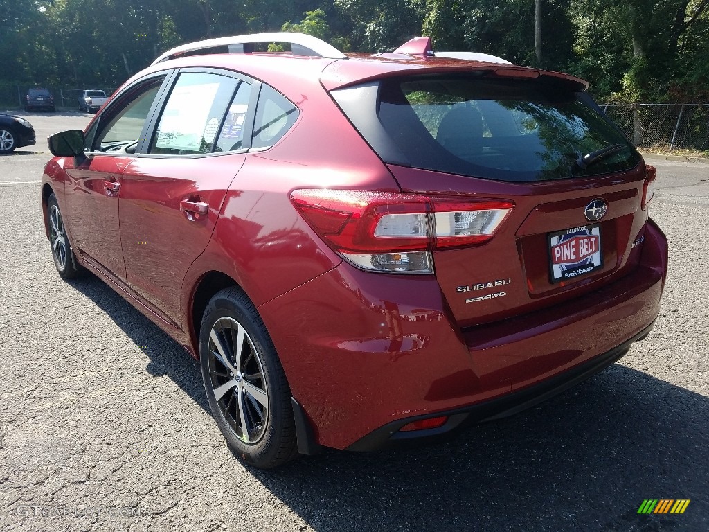 2019 Impreza 2.0i Premium 5-Door - Crimson Red Pearl / Ivory photo #4