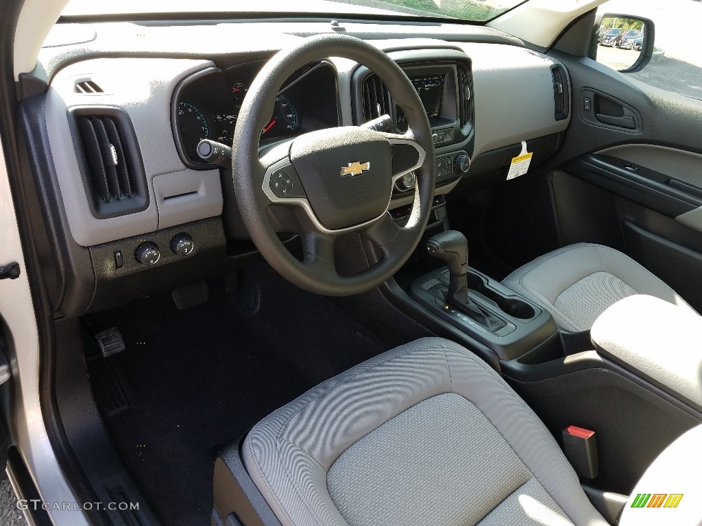 Jet Black/Dark Ash Interior 2019 Chevrolet Colorado WT Crew Cab 4x4 Photo #129034740