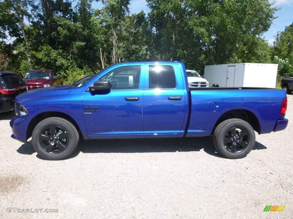 Blue Streak Pearl 2019 Ram 1500 Classic Express Quad Cab 4x4 Exterior Photo #129035736