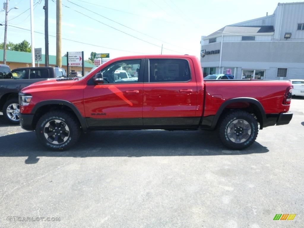 2019 1500 Rebel Crew Cab 4x4 - Flame Red / Black/Red photo #2