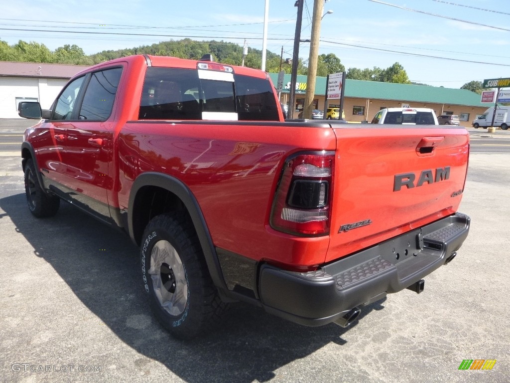 2019 1500 Rebel Crew Cab 4x4 - Flame Red / Black/Red photo #3