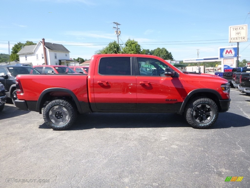 2019 1500 Rebel Crew Cab 4x4 - Flame Red / Black/Red photo #6