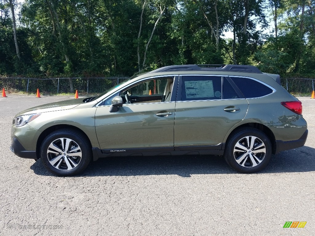 Wilderness Green Metallic 2019 Subaru Outback 2.5i Limited Exterior Photo #129036462