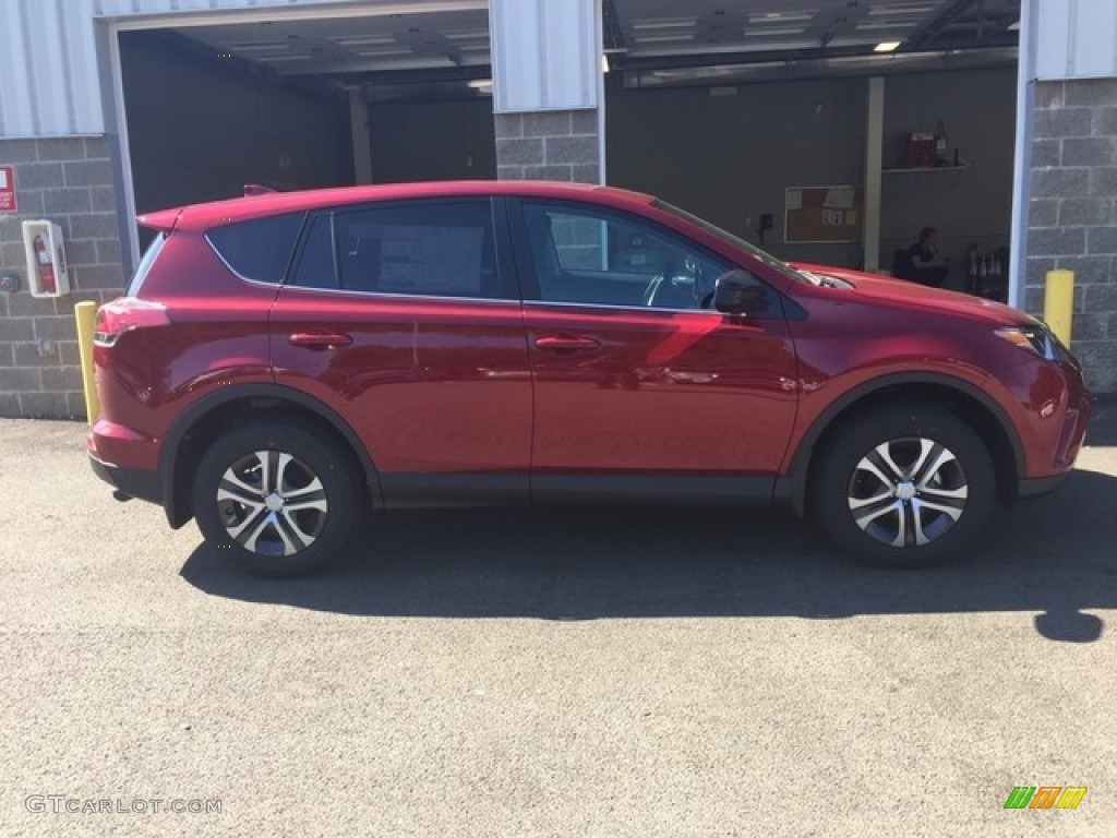 2018 RAV4 LE - Ruby Flare Pearl / Black photo #2
