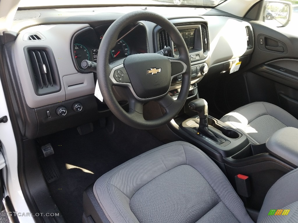 Jet Black/Dark Ash Interior 2019 Chevrolet Colorado WT Crew Cab 4x4 Photo #129036903