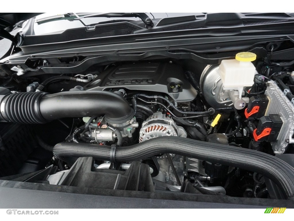2019 1500 Tradesman Crew Cab - Diamond Black Crystal Pearl / Black/Diesel Gray photo #9